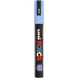 Posca Tusch, nr. PC-5M, streg 2,5 mm, medium, himmelbl&aring;, 1 stk.