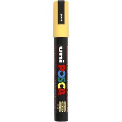Posca Tusch, nr. PC-5M, streg 2,5 mm, medium, straw yellow, 1 stk.