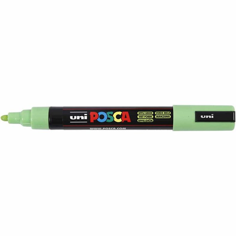 Posca Tusch, nr. PC-5M, streg 2,5 mm, medium, apple green, 1 stk.