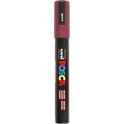 Posca Tusch, nr. PC-5M, streg 2,5 mm, medium, red wine, 1 stk.