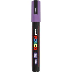 Posca Tusch, nr. PC-5M, streg 2,5 mm, medium, violet, 1 stk.