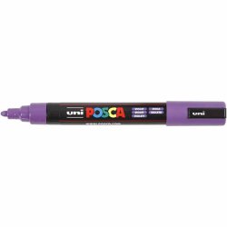 Posca Tusch, nr. PC-5M, streg 2,5 mm, medium, violet, 1 stk.