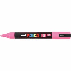 Posca Tusch, nr. PC-5M, streg 2,5 mm, medium, pink, 1 stk.