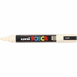 Posca Tusch, nr. PC-5M, streg 2,5 mm, medium, beige, 1 stk.