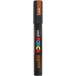 Posca Tusch, nr. PC-5M, streg 2,5 mm, medium, bronze, 1 stk.