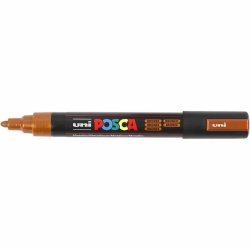 Posca Tusch, nr. PC-5M, streg 2,5 mm, medium, bronze, 1 stk.