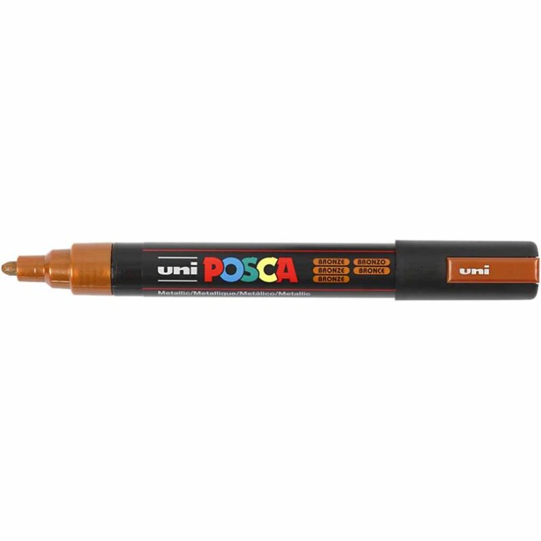 Posca Tusch, nr. PC-5M, streg 2,5 mm, medium, bronze, 1 stk.