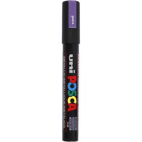 Posca Tusch, nr. PC-5M, streg 2,5 mm, medium, metallic violet, 1 stk.
