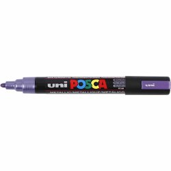 Posca Tusch, nr. PC-5M, streg 2,5 mm, medium, metallic violet, 1 stk.