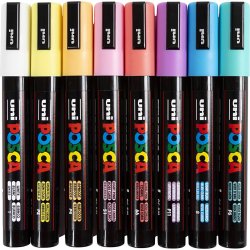 Posca Tusch, nr. PC-5M, streg 2,5 mm, medium, 8 stk./ 1 stk.