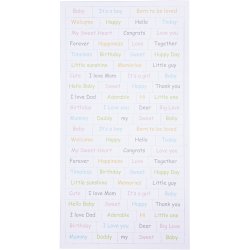 Stickers, baby, ark 12x23 cm, 2x84 stk./ 1 pk.