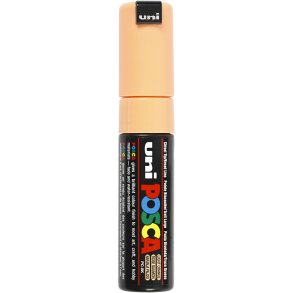 Posca Tusch, nr. PC-8K, streg 8 mm, broad, pale orange, 1 stk.