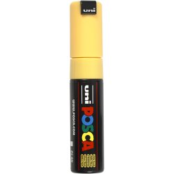 Posca Tusch, nr. PC-8K, streg 8 mm, broad, straw yellow, 1 stk.