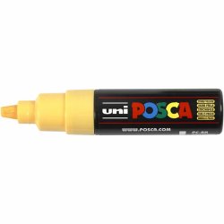 Posca Tusch, nr. PC-8K, streg 8 mm, broad, straw yellow, 1 stk.