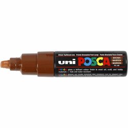 Posca Tusch, nr. PC-8K, streg 8 mm, broad, brun, 1 stk.