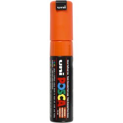 Posca Tusch, nr. PC-8K, streg 8 mm, broad, orange, 1 stk.