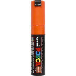 Posca Tusch, nr. PC-8K, streg 8 mm, broad, orange, 1 stk.