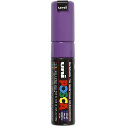 Posca Tusch, nr. PC-8K, streg 8 mm, broad, violet, 1 stk.