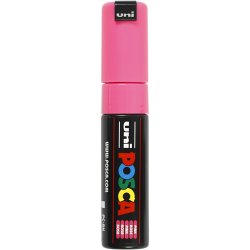 Posca Tusch, nr. PC-8K, streg 8 mm, broad, pink, 1 stk.
