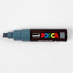 Posca Tusch, nr. PC-8K, streg 8 mm, broad, slate grey, 1 stk.