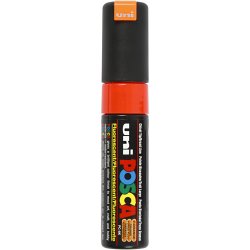 Posca Tusch, nr. PC-8K, streg 8 mm, broad, fluorescerende orange, 1 stk.