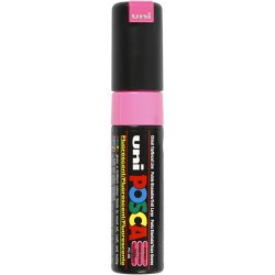 Posca Tusch, nr. PC-8K, streg 8 mm, broad, fluorescerende pink, 1 stk.