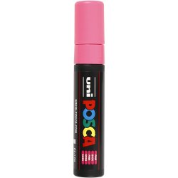 Posca Tusch, nr. PC-17K, streg 15 mm, extra broad, pink, 1 stk.