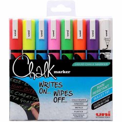 Chalk Marker, streg 1,8-2,5 mm, 8 stk./ 1 pk.