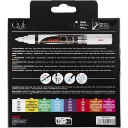 Chalk Marker, streg 1,8-2,5 mm, 8 stk./ 1 pk.