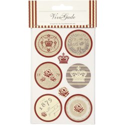 Stickers, ark 9x14 cm, 4 ass. ark/ 1 pk.