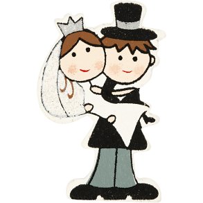 Brudepar, H: 50 mm, 4 stk./ 1 pk.