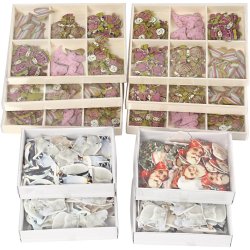 Tr&aelig;stickers, H: 40-50 mm, B: 15-45 mm, Indhold kan variere, 600 stk./ 1 pk.