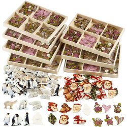 Tr&aelig;stickers, H: 40-50 mm, B: 15-45 mm, Indhold kan variere, 600 stk./ 1 pk.