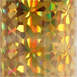 Dekorationsfolie, B: 15,5 cm, tykkelse 0,02 mm, guld, 50 cm/ 1 rl.