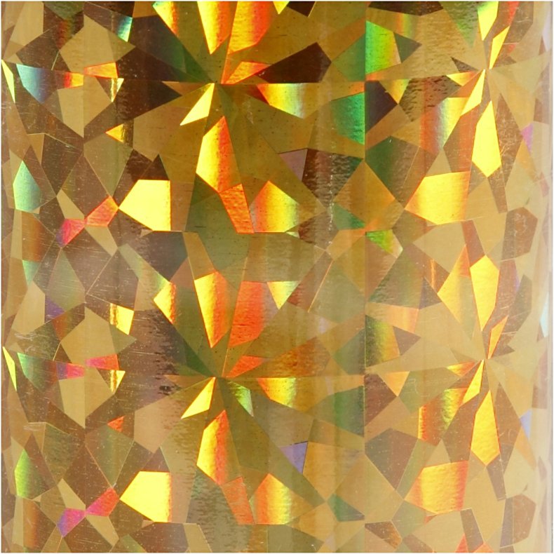 Dekorationsfolie, B: 15,5 cm, tykkelse 0,02 mm, guld, 50 cm/ 1 rl.
