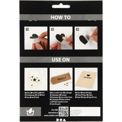 Rub on Stickers, kalendertal, H: 32 mm, B: 28 mm, ark 12,2x15,3 cm, r&oslash;d, 1 pk.