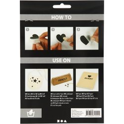 Rub on Stickers, bogstaver og tal, H: 17 mm, B: 17 mm, ark 12,2x15,3 cm, sort, 1 pk.