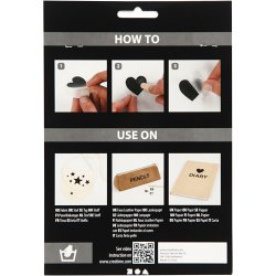 Rub on Stickers, bogstaver og tal, H: 17 mm, B: 17 mm, ark 12,2x15,3 cm, hvid, 1 pk.