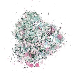 Glitter og pailletter, pastelfarver, 170 g/ 1 ds.