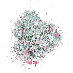 Glitter og pailletter, pastelfarver, 170 g/ 1 ds.