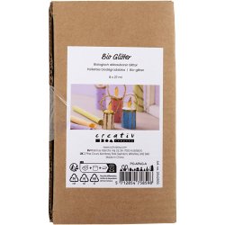 Bio-glimmer, ass. farver, 8x27 ml/ 1 pk.