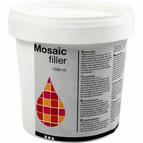 Mosaik Tile Grout, hvid, 1000 ml/ 1 spand