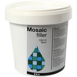 Mosaik Tile Grout, sort, 1000 ml/ 1 spand
