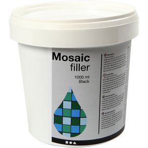 Mosaik Tile Grout, sort, 1000 ml/ 1 spand