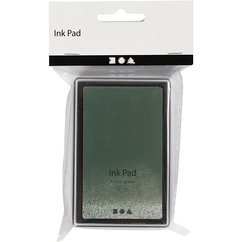 Stempelpude, H: 2 cm, str. 9x6 cm, l&oslash;vgr&oslash;n, 1 stk.