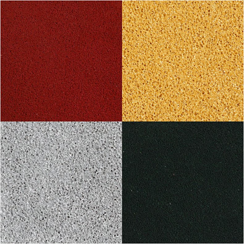 Stempelpude, H: 2 cm, str. 3,5x3,5 cm, guld, l&oslash;vgr&oslash;n, juler&oslash;d, s&oslash;lv, 4 stk./ 1 pk.