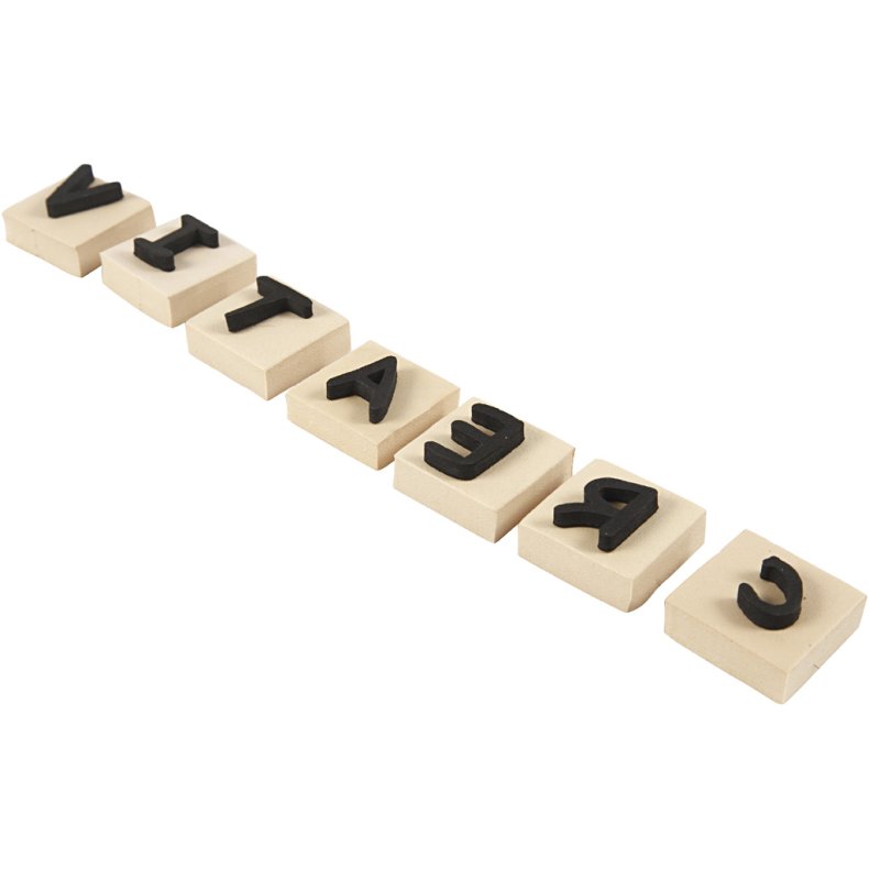 Skumstempler, str. 3x3 cm, tykkelse 13 mm, 42 stk./ 1 pk.