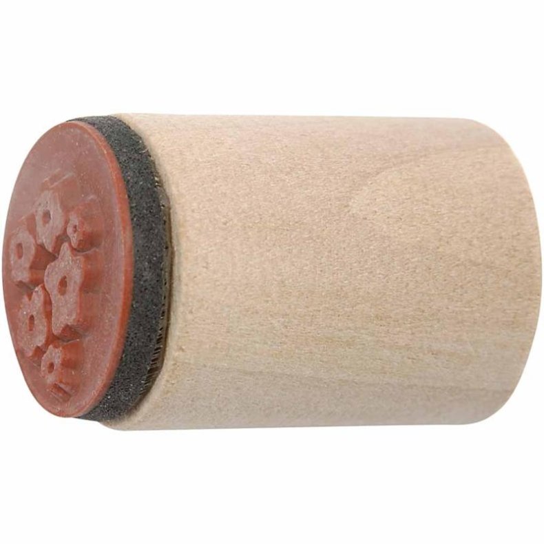 Deco Art Stempels&aelig;t, blomster og blade, H: 26 mm, diam. 20 mm, 15 stk./ 1 pk.