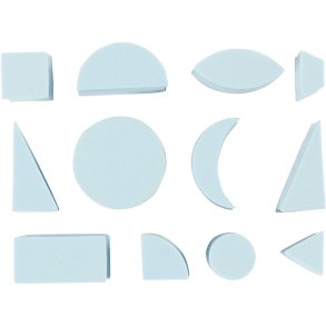 Mosgummistempler, H: 25 mm, str. 15-30 mm, 12 stk./ 1 pk.