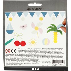 Mosgummistempler, H: 25 mm, str. 15-30 mm, 12 stk./ 1 pk.